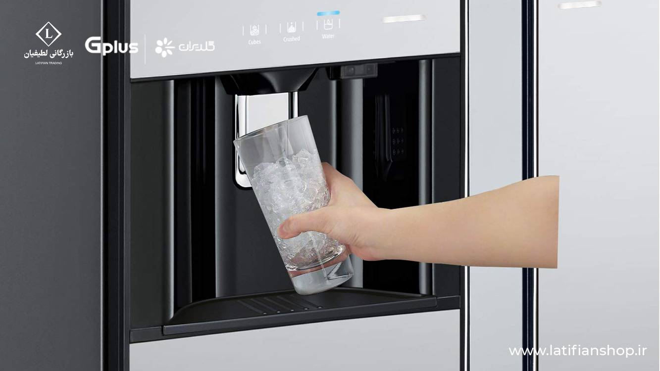 gplus automatic ice maker 1 2 یخساز اتوماتیک در یخچال ساید جی‌پلاس: راحتی در یک نگاه